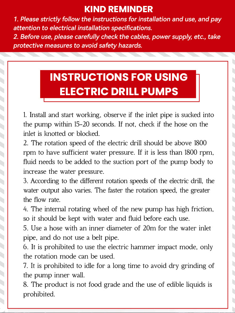 Electric Drill Drive Pump Self Priming Transfer Pumps Oil Fluid Water Pump Portable Round Shank Portable Easy Installtion Pump
