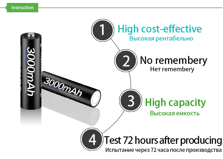 PALO AA and AAA Rechargeable Batteries 3000mAh NI-MH AA Battery LR6 1100mAh AAA LR3+LCD USB USB Charger for 1.2V AA AAA Battery