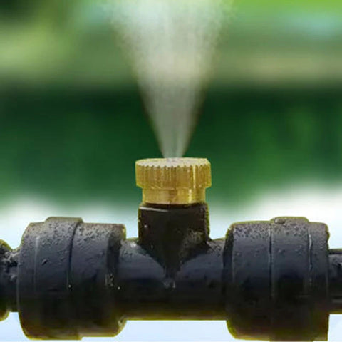 Water Spray Irrigation Kit Wet Fog Garden Nebulizer Outdoor Misting Cooling System Water Mist for Greenhouse Humidify Patio