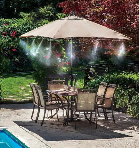 6-18M Misting Kits 12V DC Pump Spray Dust Removal System Fog Nozzles Low Pressure Atomization Humidify Cooling Watering