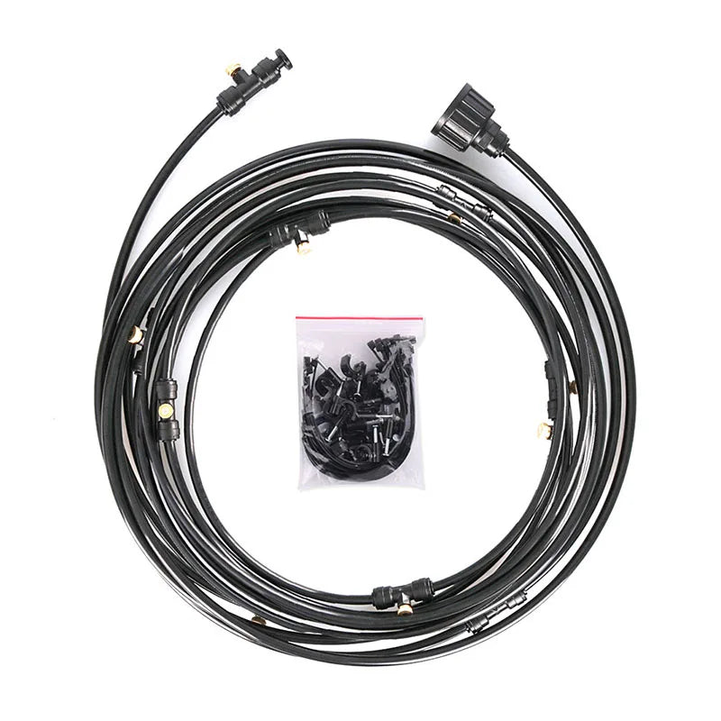 Water Spray Irrigation Kit Wet Fog Garden Nebulizer Outdoor Misting Cooling System Water Mist for Greenhouse Humidify Patio