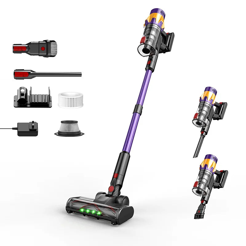 Handheld Vacuum Cleaner 45KPa 550W Brushless Motor LED Touchscreen,Removable Battery, Cordless Stick Vacuum for Home Pet Clean