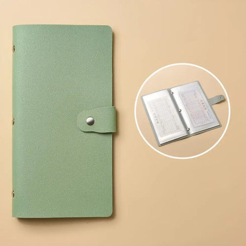 Fun Money Savings Challenge Binder Solid Color PU Savings Challenges Book Easy Leather Cash Budget Notebook Bills Storage