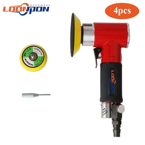 Loonpon Orbit Air Sander Mini Polisher 2"/3" Pneumatic Tools Grinding Machine Set Air Tool for Car Polishing Waxing Rust Removal