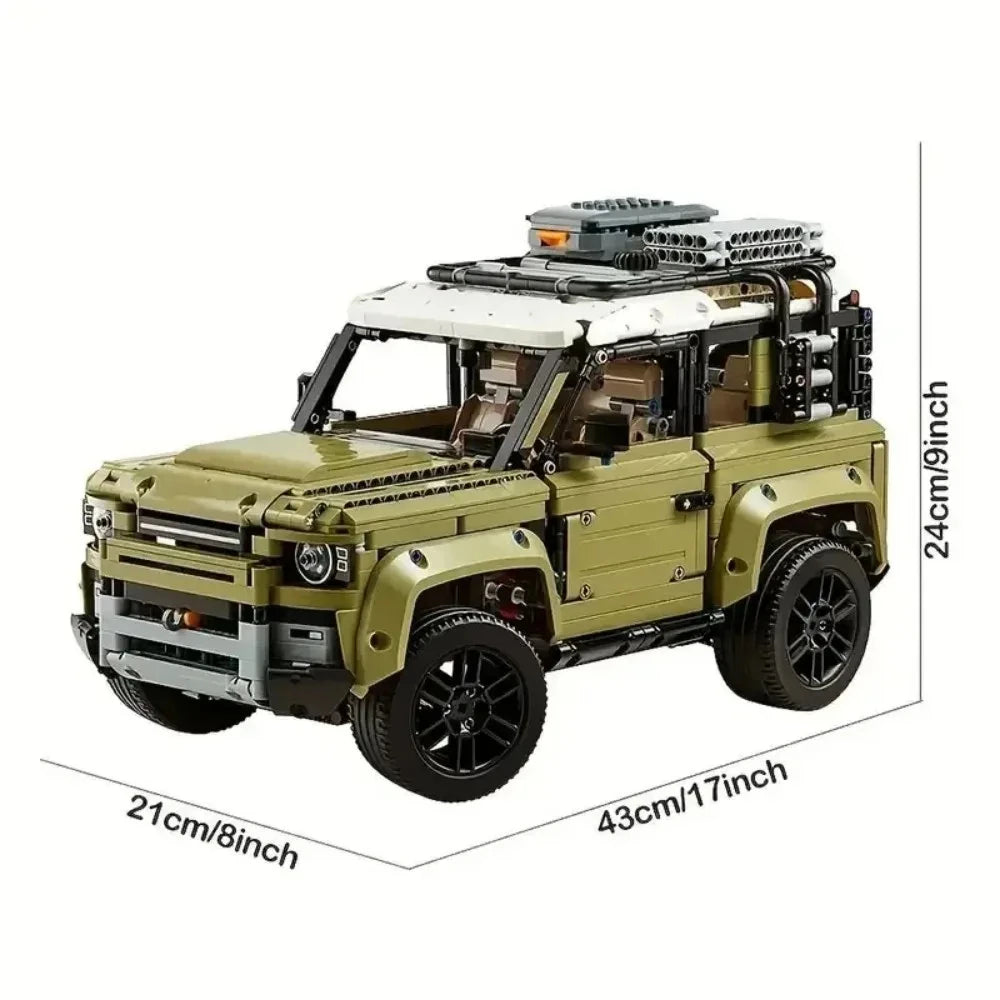 3200+PCs Vehicle Building Blocks Kit, Off-Road & Race Car Model Set for Adults - Mechanical DIY Construction Gift