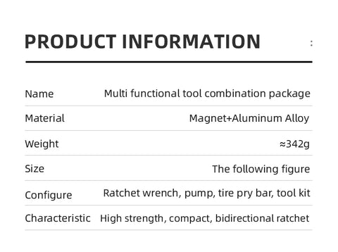 Bicycle  Portable Repair Tool Ratchet Wrench Kit Tire Lever Mini Pump Tools Set Bike Combination ToolAccessories