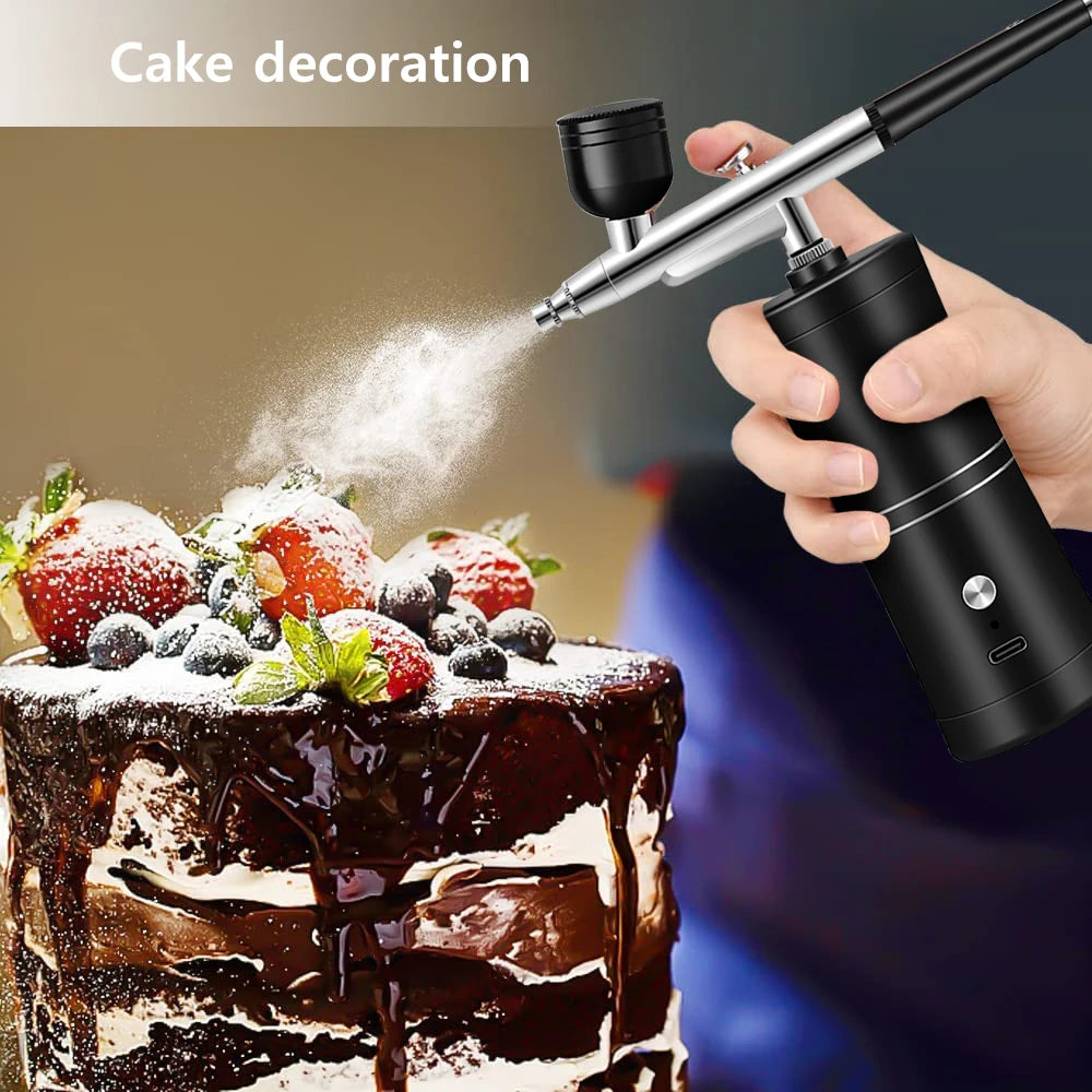 Airbrush with Compressor Airbrush Painting Mini Spray Gun for Painting Wireless Paint Gun Airbrush Kit with Compressor Spray Gun