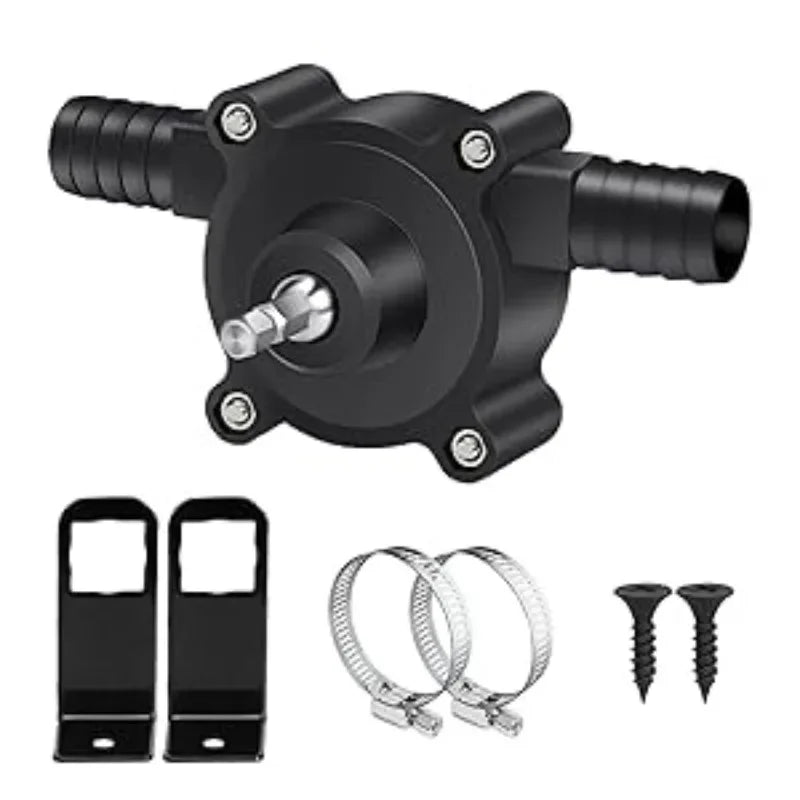 Hand Pump Water Drill Water Pump Electric Drill Pump for Water Gasoline Oil Diesels Fluid Water Transfer Pump Mini Pumping