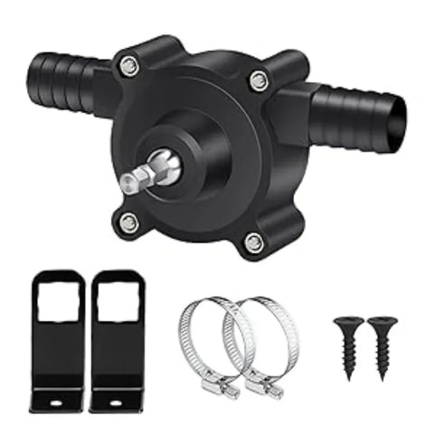 Hand Pump Water Drill Water Pump Electric Drill Pump for Water Gasoline Oil Diesels Fluid Water Transfer Pump Mini Pumping