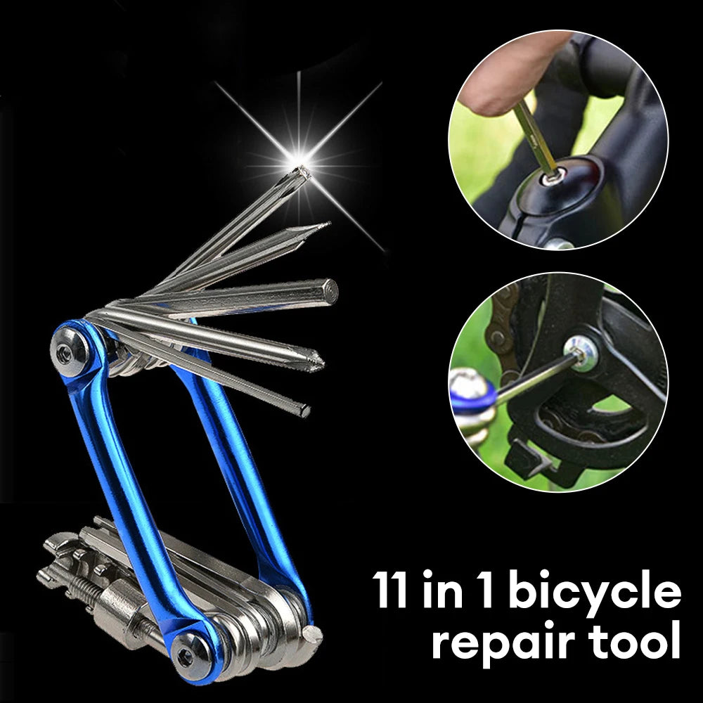 10 in1 Multifunction Bicycle Repairing Set Multipurpose MTB Bike Repair Tool Kit Wrench Screwdriver Chain Hex Spoke Repair Tools