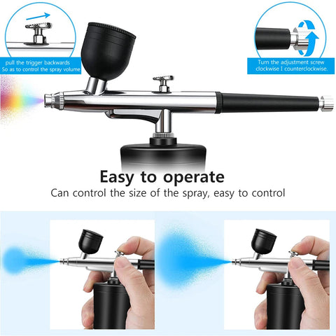 Airbrush with Compressor Airbrush Painting Mini Spray Gun for Painting Wireless Paint Gun Airbrush Kit with Compressor Spray Gun
