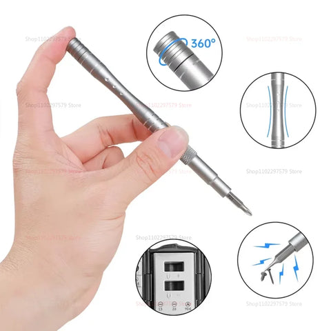 128in1 Precision Screwdriver Set for Smartphones PCs Electronics Home Appliance Repair Anti Slip Disassembly for DIY Maintenance