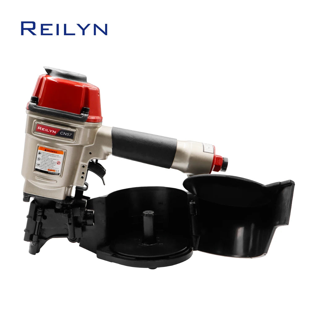CN55 Pneumatic Nailer Gun CN57 Air Coil Nailer 57mm Nailes for Fencing Framing Roof Pallets Nail Gun Decorate Board Production