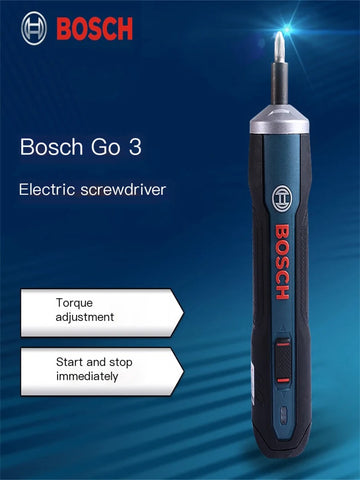 Bosch GO 3 Electric Screwdriver 3.6V 5Nm Cordless Mini Hand Drill Rechargeable Screw Driver GO3 Bosch Multi-Function Power Tool