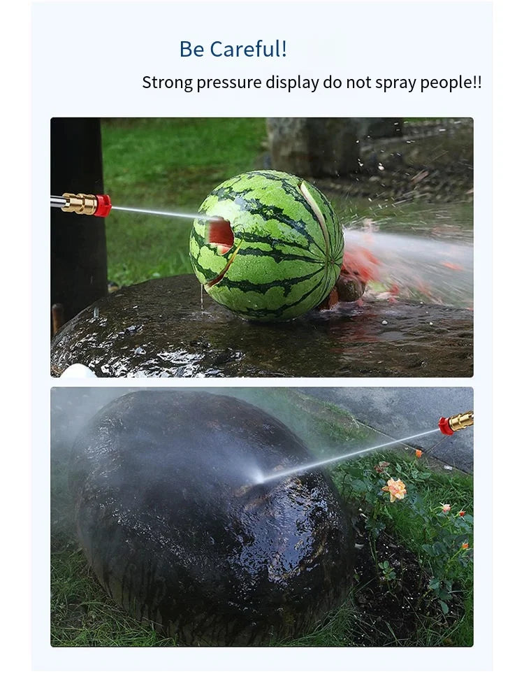 Wireless High Pressure Car Washing Machine with Lithium Battery Rechargeable Electric Car Washer Portable Water Gun Kit Cleaner