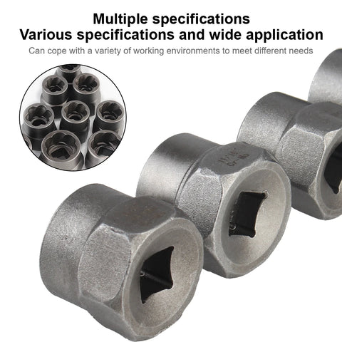 Bolt Nut Remover Hand Tools Kit Nut Extractor Car Repair Tool Accessory Damaged Screw Extractor Bolt Nut Removal Socket Tool