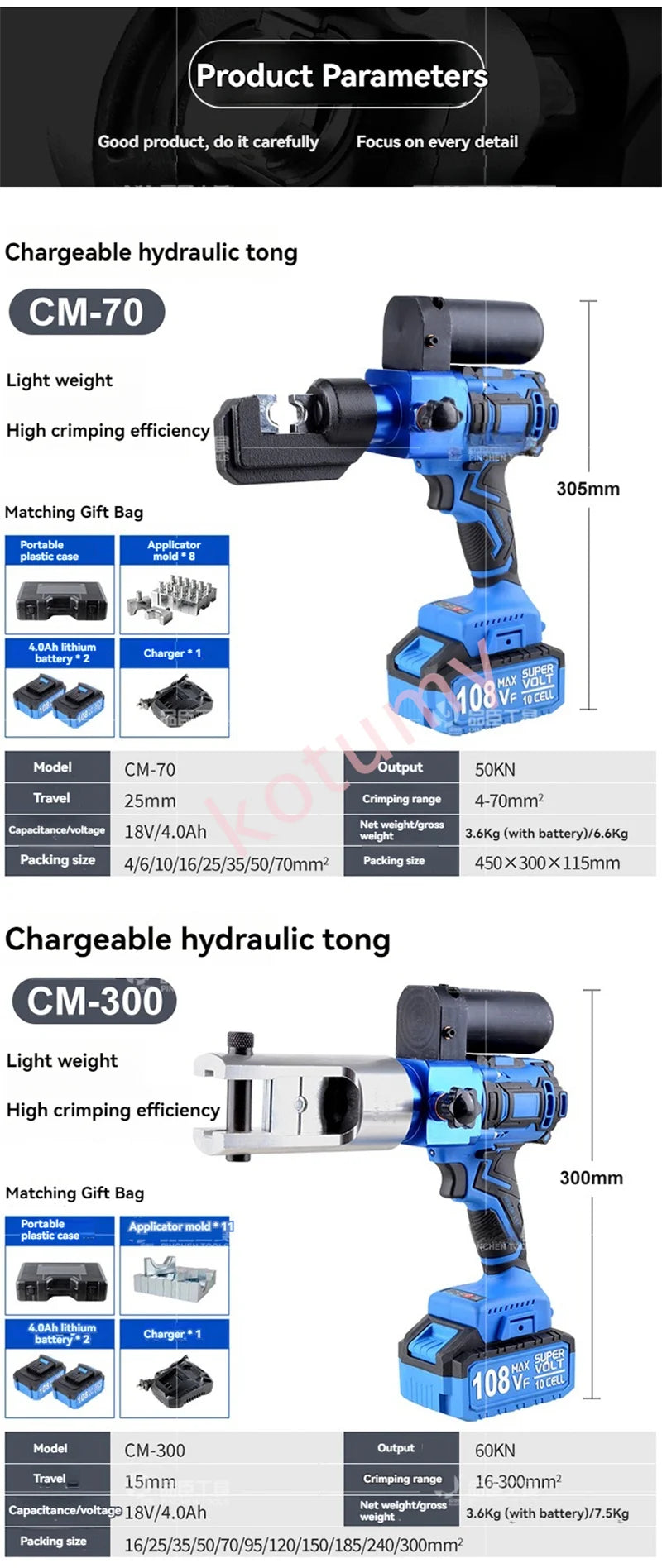 18V Lithium Battery Hydraulic Pliers Hydraulic Electric Fast Crimping Pliers Wire Terminals Crimping Cable Pliers