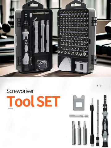 115 in 1 Magnetic Precision Screwdriver Set Mini Repair Tool Kit for Computer Laptop Cell Phone PC MacBook Household Repair Tool