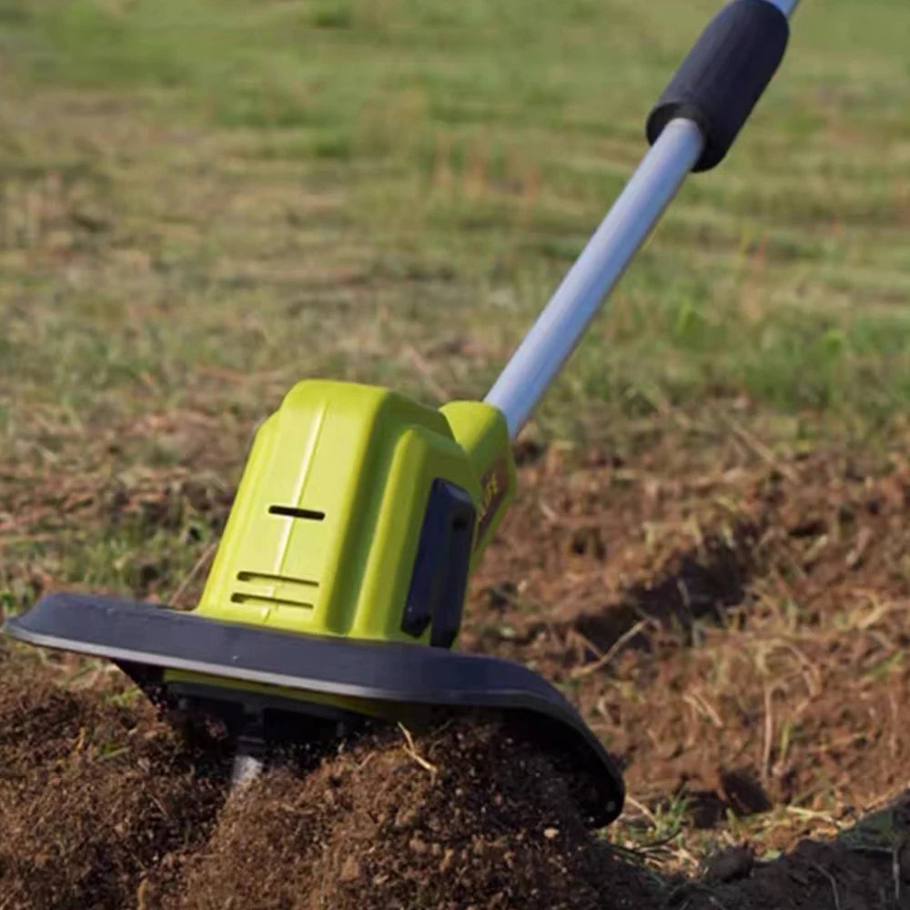 Abeden 20V Handheld Electric Ripper Cultivator Garden Rotary Tiller Cordless Weeder Garden Tractor Portable Grass Trimmer