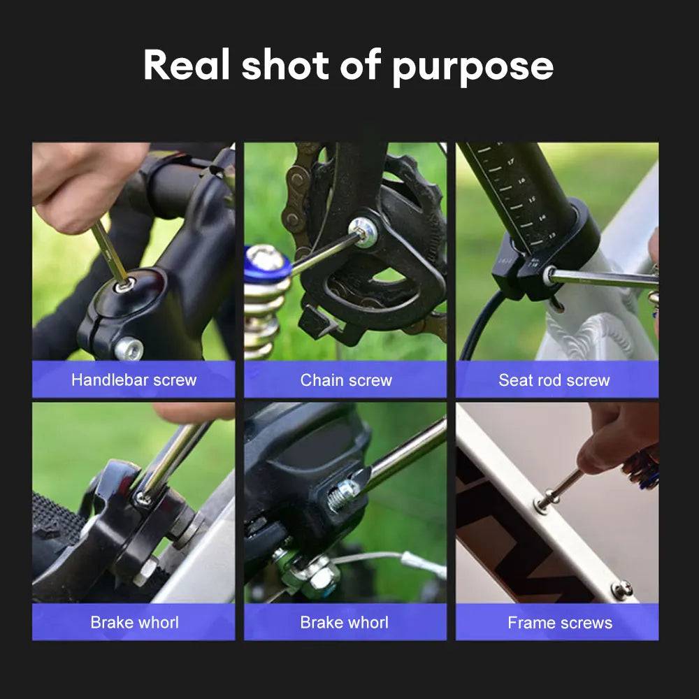 10 in1 Multifunction Bicycle Repairing Set Multipurpose MTB Bike Repair Tool Kit Wrench Screwdriver Chain Hex Spoke Repair Tools