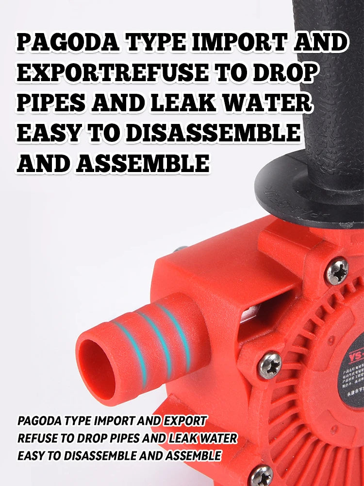 Electric Drill Drive Pump Self Priming Transfer Pumps Oil Fluid Water Pump Portable Round Shank Portable Easy Installtion Pump