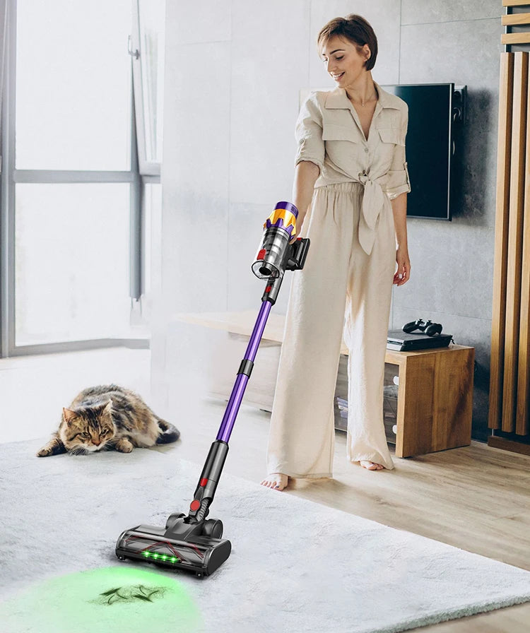Handheld Vacuum Cleaner 45KPa 550W Brushless Motor LED Touchscreen,Removable Battery, Cordless Stick Vacuum for Home Pet Clean