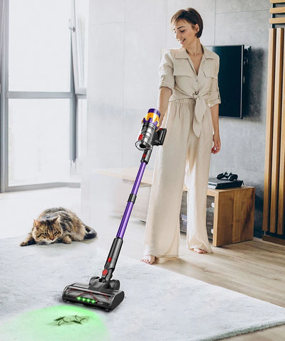 Handheld Vacuum Cleaner 45KPa 550W Brushless Motor LED Touchscreen,Removable Battery, Cordless Stick Vacuum for Home Pet Clean