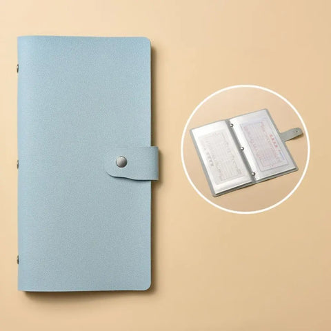 Fun Money Savings Challenge Binder Solid Color PU Savings Challenges Book Easy Leather Cash Budget Notebook Bills Storage