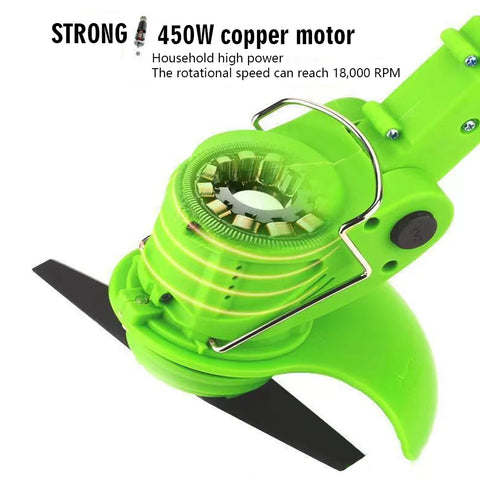 【2025 New】Cordless Lawn Mower Handheld Electric Grass Trimmer Adjustable Garden Tool Compatible With Makita 21V Battery