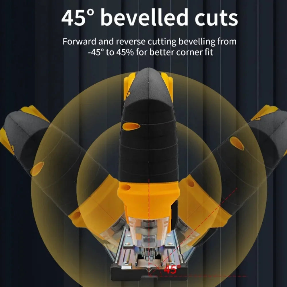 2025 Dewalt 2700RPM Brushless Curve Saw 20V Cordless Electric Jig Saw Portable Multifunction Adjustable Woodworking Power Tool