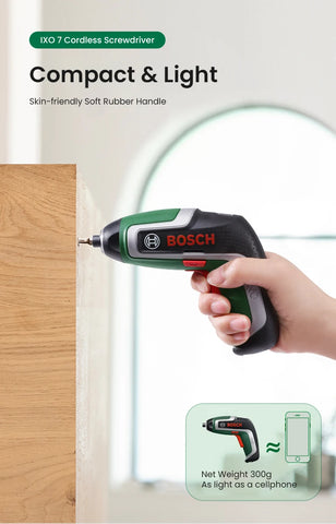 Bosch IXO 7 Cordless Electric Screwdriver Mini Electric Drill 5.5Nm 235rpm 3.6V  Rechargeable Screwdriver Power Tool