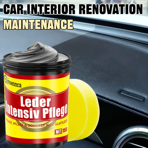 150g Multifunctional car repair kit: plastic parts and leather care and renewal, interior shine wax, tire gloss protection