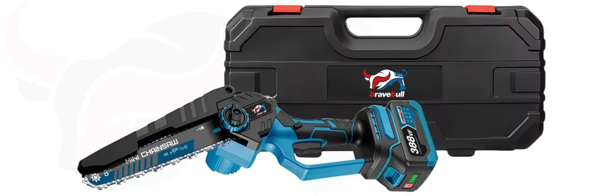 Newly 8 Inch Brushless Electric Saw W/ 2PCS Chains Cordless Woodworking Garden Pruning Chainsaw Set For Makita 18V Battery Pin