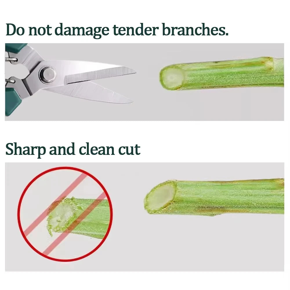 Garden Tools Secateurs Bonsai Shears Metal Gardening Scissor Pruning Tool Hand Cutter Fruit Picking Weed Household Potted