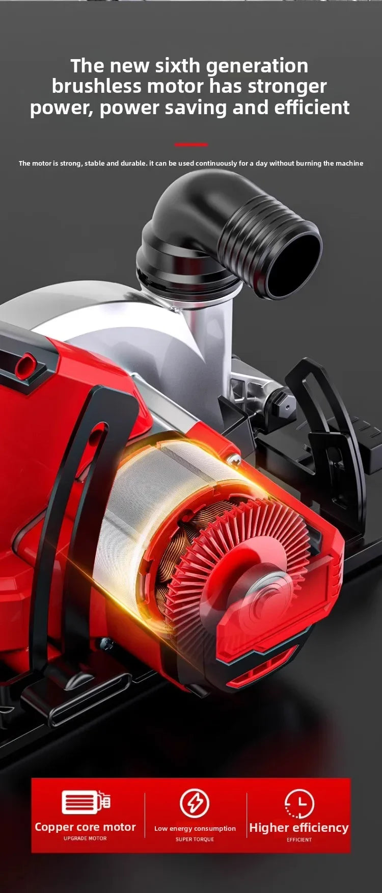 110V/220V Brushless Lithium Battery Electric Circular Saw Rechargeable Wireless Woodworking Hand Saw Power Tools CBA
