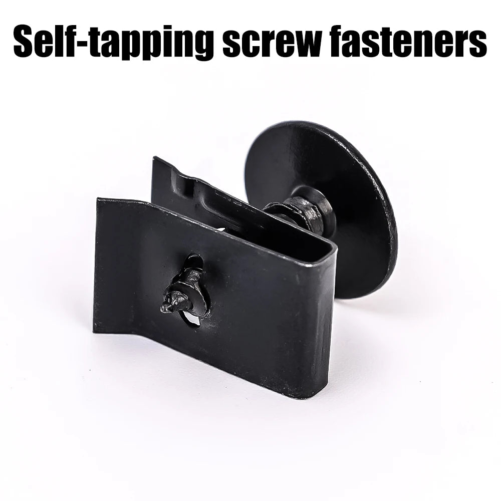 Self Tapping Screws Metal Fastener Clip for Car Motorcycle U-Type Clip with Screw Anti-rust Protection Clip Screw Iron Sheet Kit