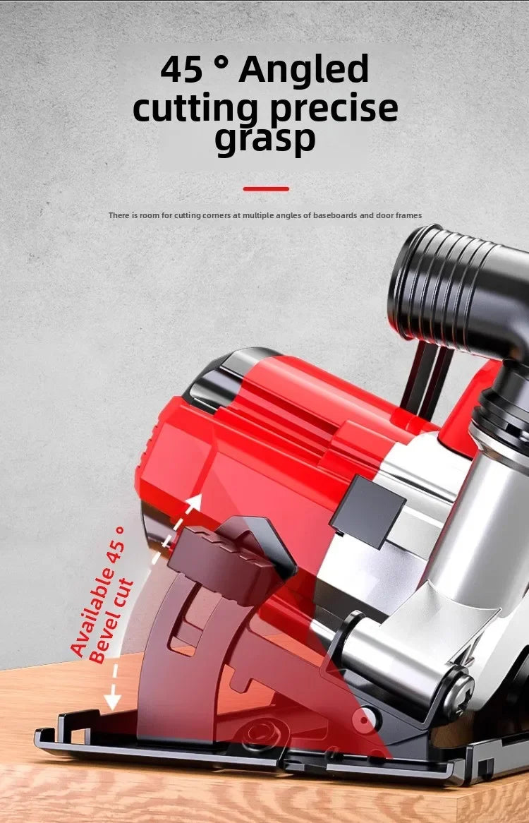 110V/220V Brushless Lithium Battery Electric Circular Saw Rechargeable Wireless Woodworking Hand Saw Power Tools CBA