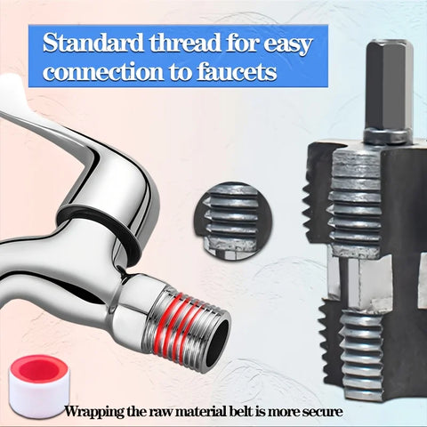 4/6Electric Drill Compatible Pvc Pipe Threader Kit Double Head Water Pipe Inner Hole Wire Opener Electric Drill Water Pipe Opene