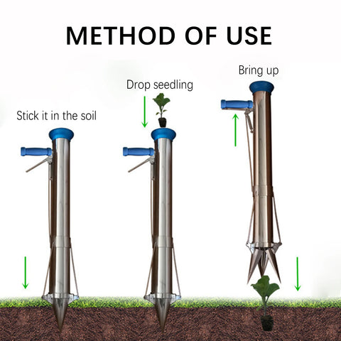 Plant Transplanting Tool Seedling Transplanter Portable Multipurpose Transplanting Seedling Planter For Vegetable Garden