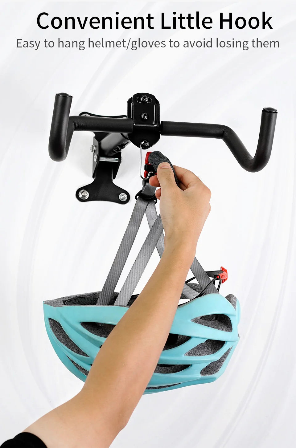 JSHOU BIKE Wall Mount Garage Bike Rack Adjustable Hanger Storage Bike Garage Home,Horizontal Bike Hook Bike Holder MTB/Road Bike