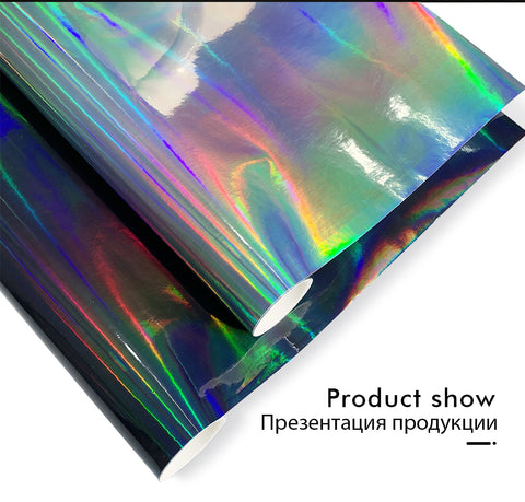 Holographic Chrome Vinyl Plating Car Sticker For Auto Body Decorationand Truck Decoration Auto Decals Air Bubble Free