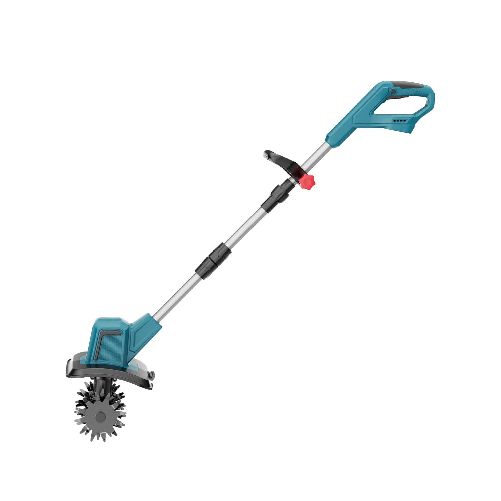 400W Electric Cultivator,21V Electric Tiller for Makita Battery,Electric Lawn Mower 4 Blades Cordless Grass Trimmer Garden Tools