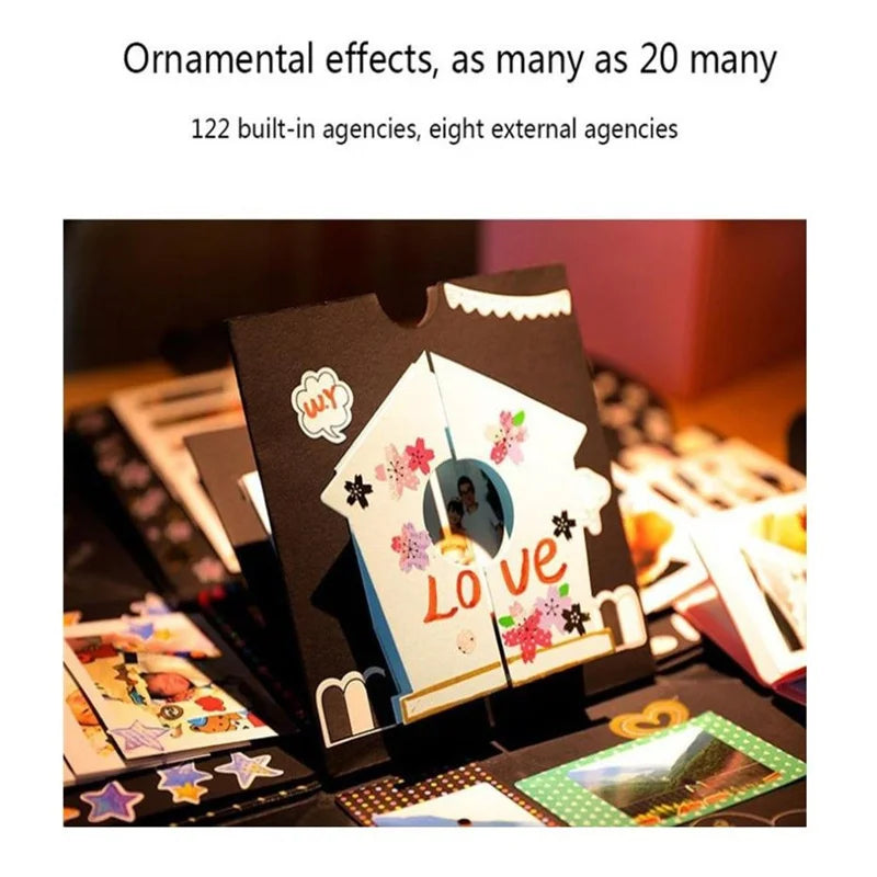 DIY Explosion Photo Album Gift Box Storage Box Valentine's Day Surprise Gift Box Romantic Couple Creative Gift