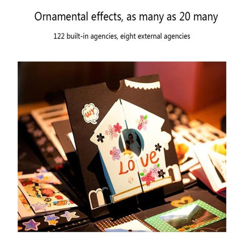 DIY Explosion Photo Album Gift Box Storage Box Valentine's Day Surprise Gift Box Romantic Couple Creative Gift