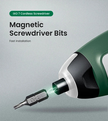 Bosch IXO 7 Cordless Electric Screwdriver Mini Electric Drill 5.5Nm 235rpm 3.6V  Rechargeable Screwdriver Power Tool
