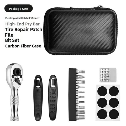 Bicycle  Portable Repair Tool Ratchet Wrench Kit Tire Lever Mini Pump Tools Set Bike Combination ToolAccessories