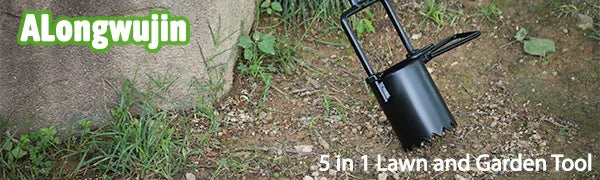 Bulb Planter Tool Grass Plugger Tool Transplanting Garden Hole Digger for Plants Serrated Base Gardening Bulb Sod Transplanter