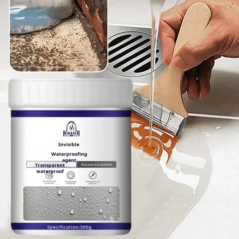 【Transparent Liquid Wall Waterproof Adhesive】Clear Waterproof Coating for Wall Leak Repair Invisible Protection Easy Application