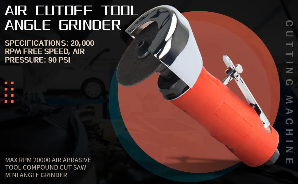 3 Inch Pneumatic Angle Grinder Wheel Air Grinder Tool for Metal Wood Cutting Grinder Pneumatic Tool Polishing Machine