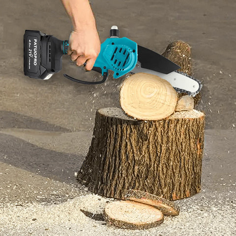 6inch Brushless Electric Chain Saw Cordless Portable Tree Branch Logging Chainsaw Woodworking Garden Tool For Makita 18V Battery